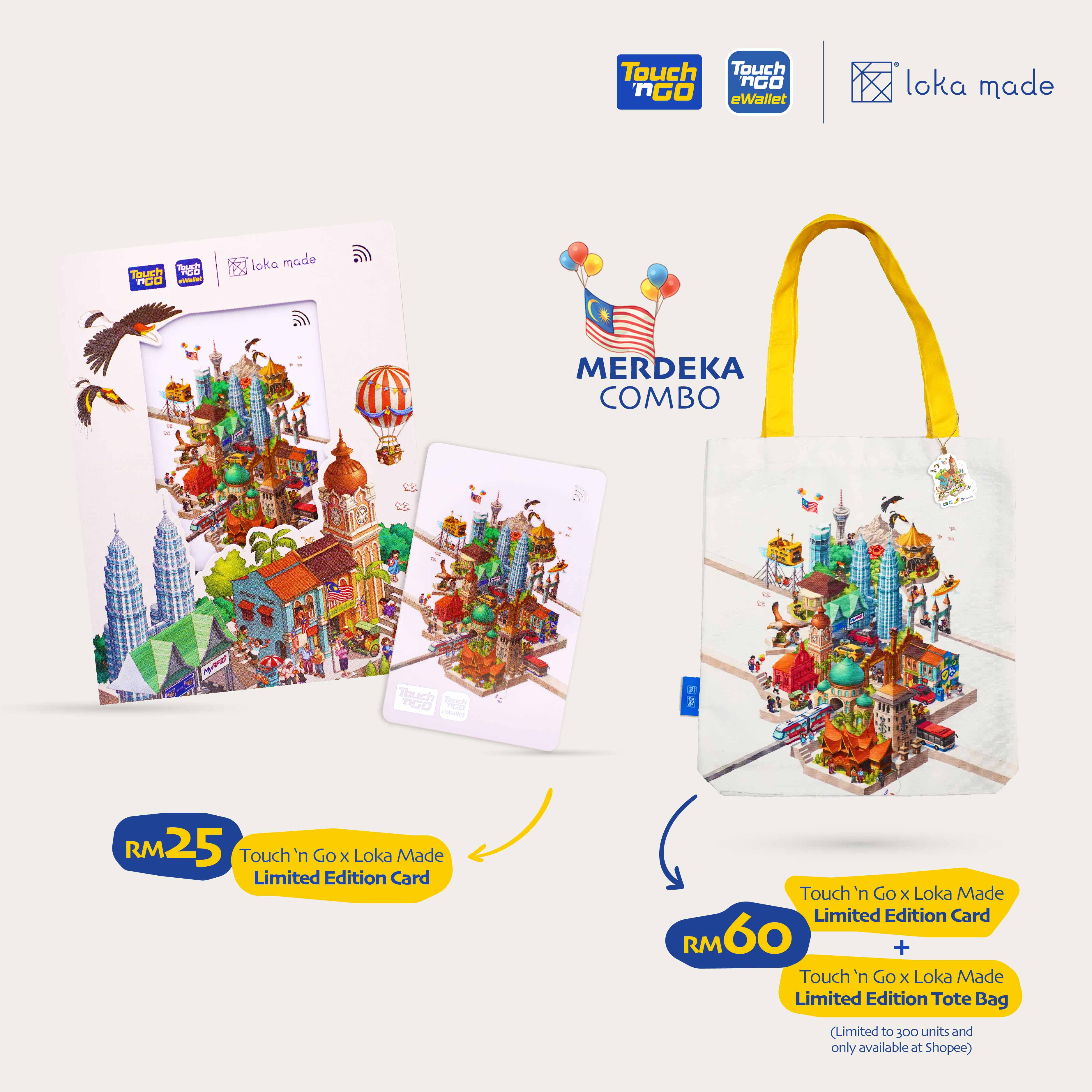 Celebrate Malaysia’s Rich Heritage with Touch ‘n Go and Loka Made’s Limited Edition Merdeka-Themed Card and Tote Bag