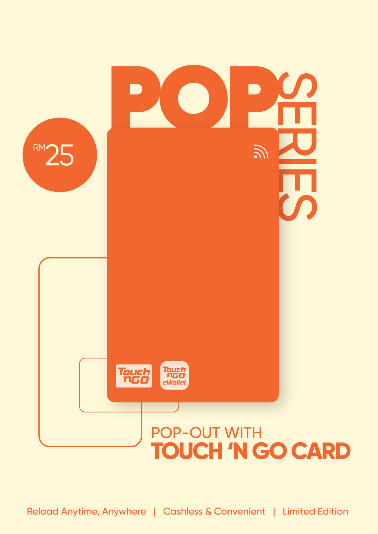 POP-OUT with Touch ‘n Go POP Series Limited-Edition Card in Coral!