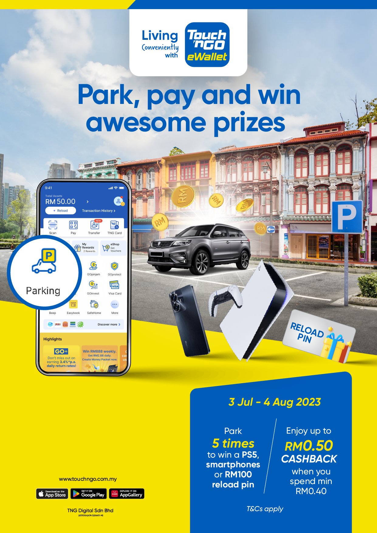Touch ‘n Go eWallet Offers Complete Payment Coverage for On-Street Parking in Kuala Lumpur and Selangor